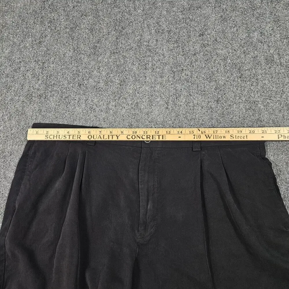 Tommy Bahama Shorts Size 42‎ Black Silk Vacation Resortwear Travel Island